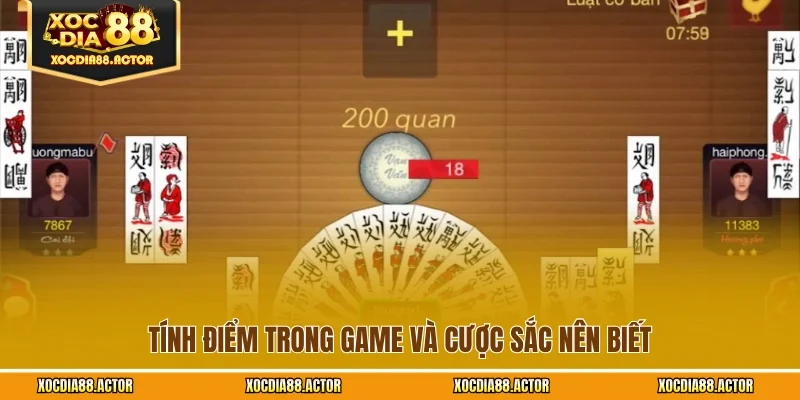 Tính điểm trong game và cược sắc nên biết